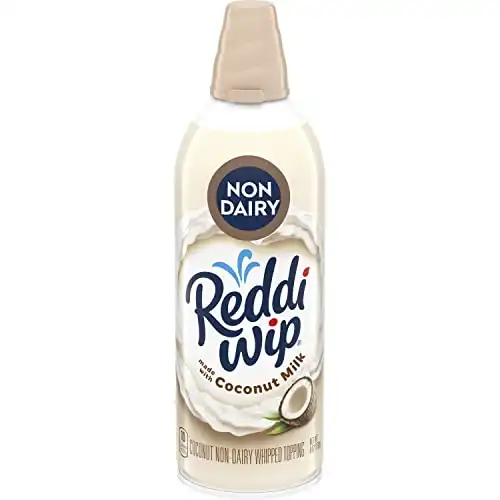 Reddi-wip Non-Dairy Made with Coconut Milk Vegan Whipped Topping, Keto Friendly, 6 oz