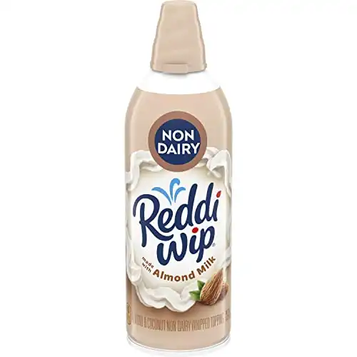 Reddi-wip Non-Dairy Made with Almond Milk Vegan Whipped Topping, Keto Friendly, 6 oz