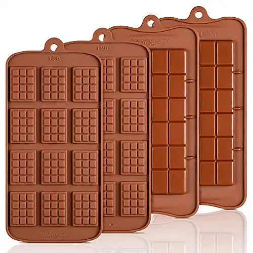 Silicone Break Apart Chocolate Molds - Candy Protein and Energy Bar Silicone Mold