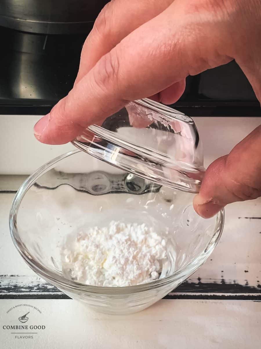 Combine cornstarch and water in a small bowl.