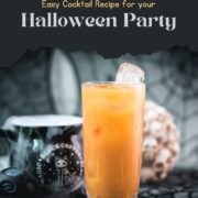 Spooky and delicious Sloe screw cocktail with Sloe gin and orange juice. Easy and delicious!