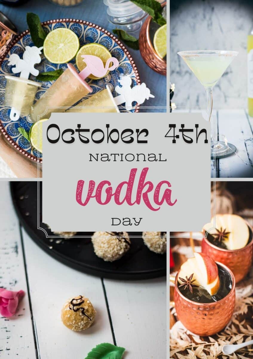 Celebrate national Vodka day on October 4th with these delicious recipes!