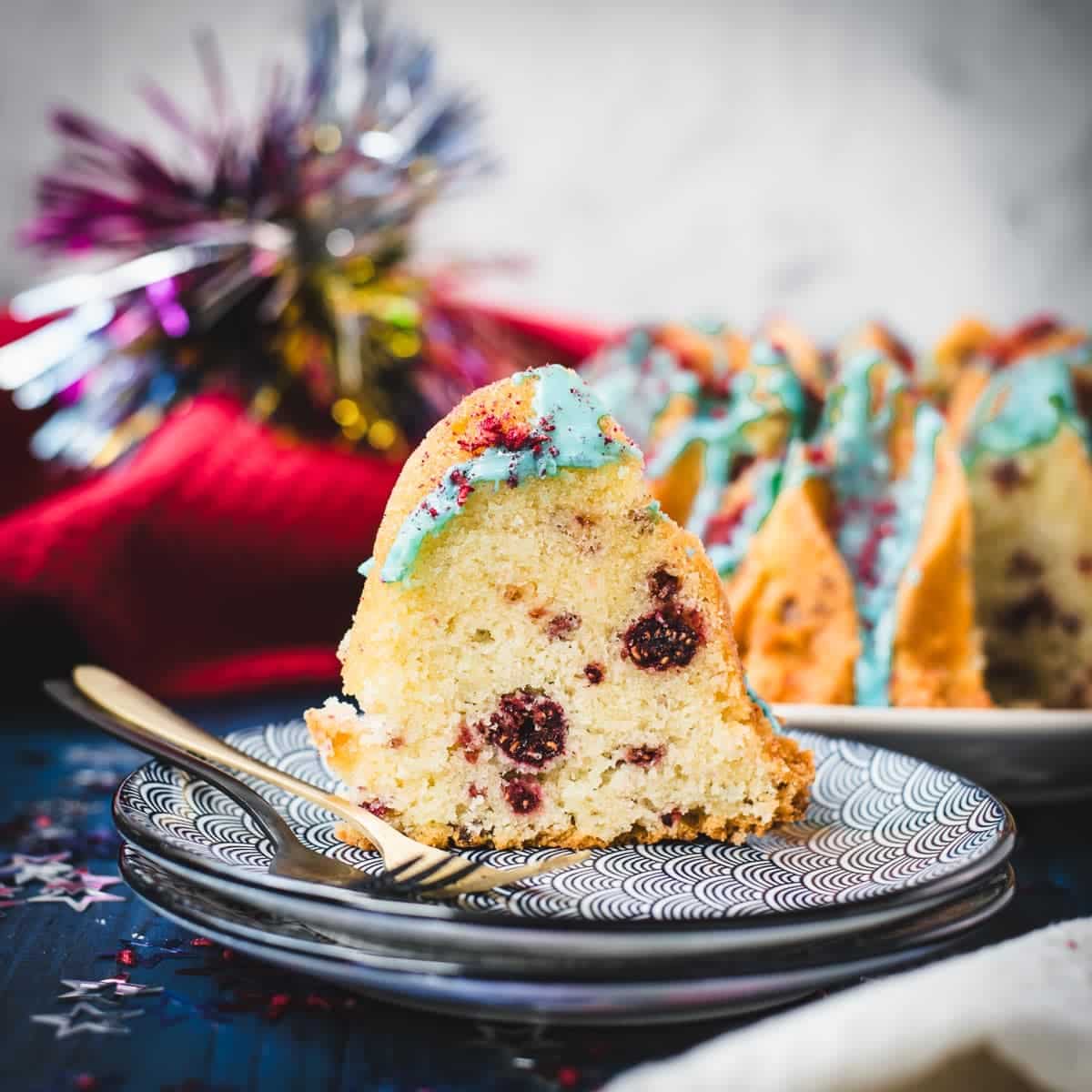 Firecracker Bundt Cake for the 4th of July