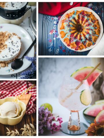 A colorful roundup of sweet and boozy recipes perfect for celebrating the national food holidays in July—from cakes and cookies to cocktails and creamy desserts.