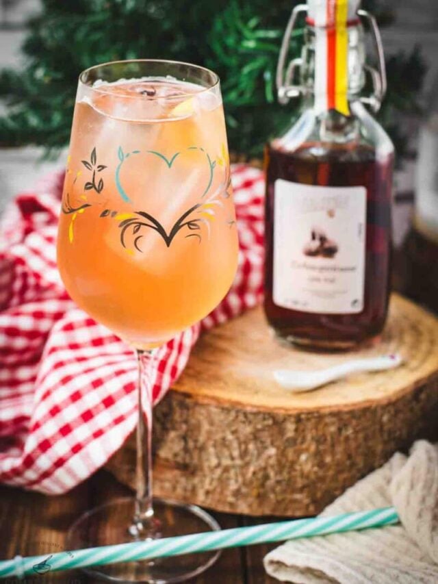 White Wine Spritzer with Pine Liqueur