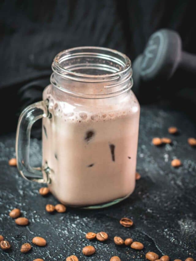 Iced Coffee with Protein Powder