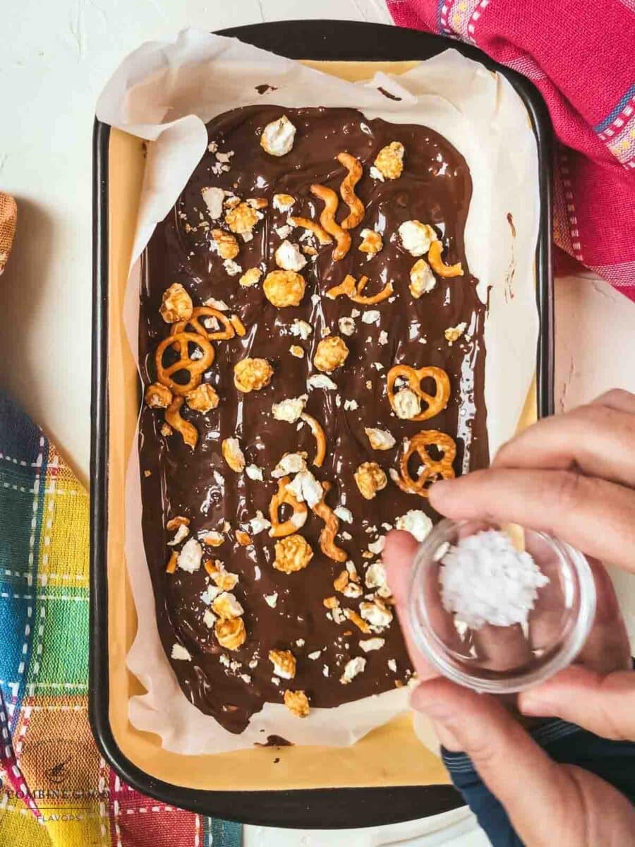 Sprinkle a bit of flaky sea salt on top.