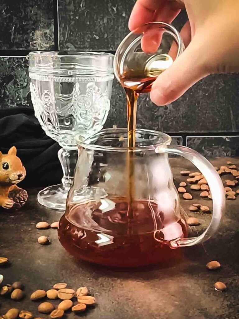 Add maple syrup to your freshly brewed coffee.
