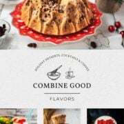 Combine Good Flavors logo featuring sweet, boozy, and coffee-filled holiday recipes for festive celebrations all year round.