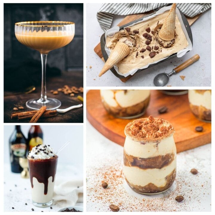 Recipes with Kahl&uacute;a Roundup images - from ice cream, tiramisu cups, iced mudslide, to a romantic cocktail for two.