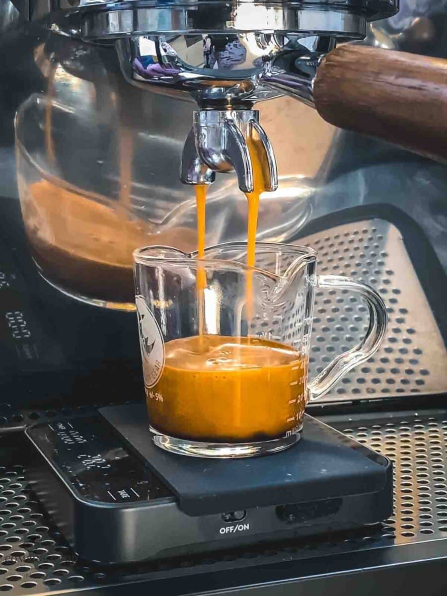 Pull one espresso.