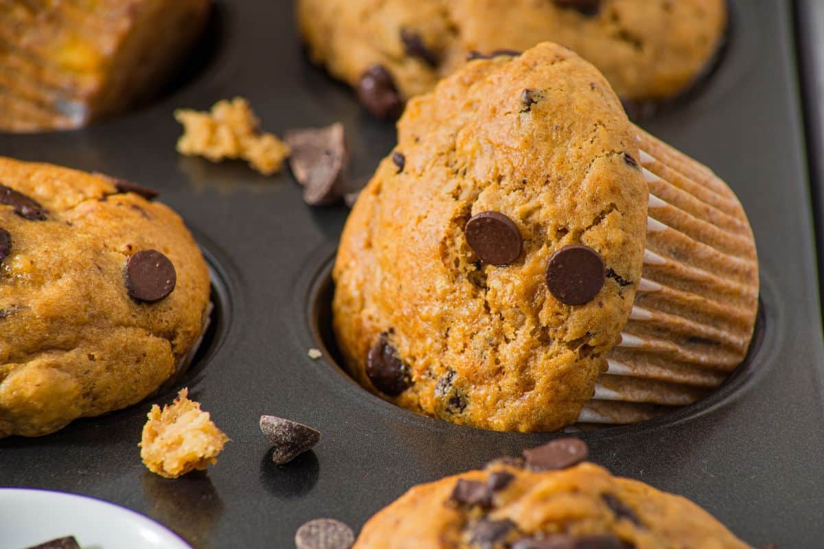 peanut butter banana mufifns