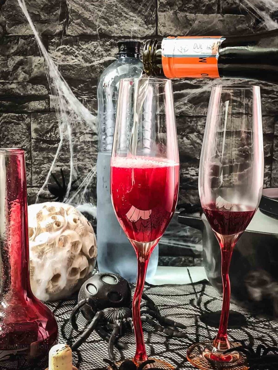 Top with sparkling wine.